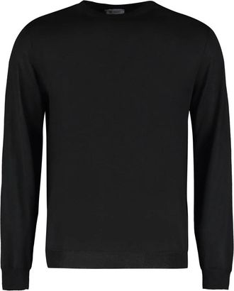 THE (ALPHABET) Trui met geribde boorden - unisex - Sweatshirts - Zwart - M - Kasjmier - Hoodies & sweatvesten
