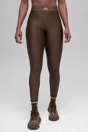 Alo | Airlift High-Waist Suit Up Legging in Espresso Brown, Size: Medium