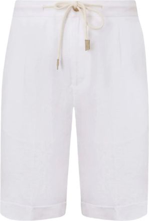 Gran Sasso Shorts in lino - Bianco