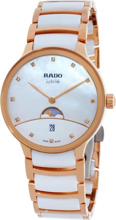 Rado Centrix Moonphase Quartz White Mother of Pearl Dial Watch R30232922