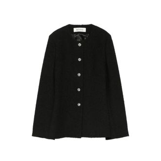 R&oacute;he Button-fastening Boucl&eacute; Jacket