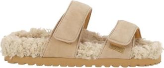 Gia Borghini Slippers - Dames - Sandalen - Beige - 36 EU - Schoenen