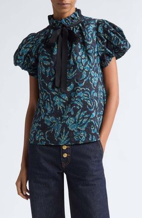 Ulla Johnson Estela Cotton Top in Midnight at Nordstrom, Size 00