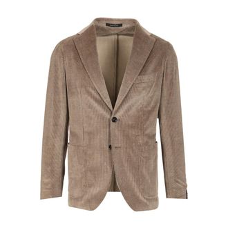 Tagliatore Unlined Velvet Jacket - male - Tagliatore - Blazers - Brown - 2XL - Jackets