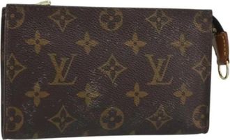 Louis Vuitton Pre-owned Clutches, female, Brown, Size: ONE SIZE Pre-owned Canvas Clutch