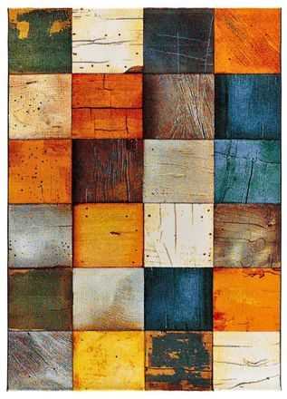 Atticgo Alfombra geom&eacute;trica multicolor 160x230 cm