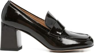 Sergio Moretti Firenze Leren Pumps met Vierkante Neus - Dames - Pumps - Bruin - 38 EU - Leer - Schoenen