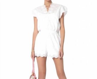 Tart Collections Adelaide Eyelet Romper In White