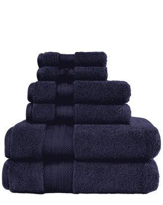 Superior Turkish Highly Absorbent Solid 6Pc Ultra-Plush Turkish Cotton Towel Set