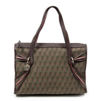Fendi Triple Strand Boston Schoudertas