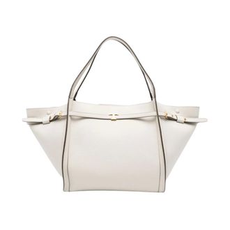 Tod's Tods, Tote Bags, female, White, Size: ONE SIZE T Timeless Medium Shopping Bag