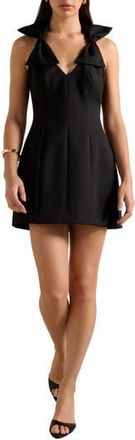 Ever New Amaya Bow Halter Minidress in Black at Nordstrom Rack, Size 10