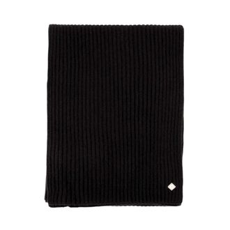 Casablanca Klassieke Sjaal - unisex - Wintersjaals - Zwart - ONE Size - Wol - Accessoires