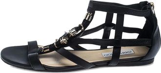 Jimmy Choo London Sandali a gabbia in pelle - Nero