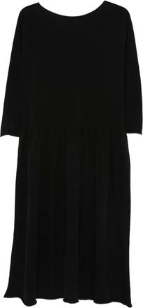 Daniela Gregis gathered midi dress - Black