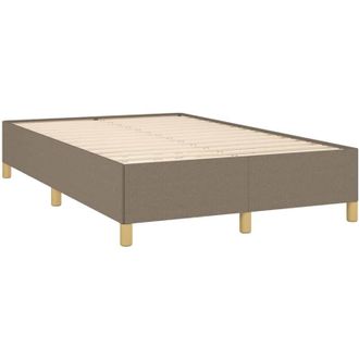 vidaXL Estructura De Cama Sin Colch&oacute;n Tela Gris Taupe 120x190 Cm Vidaxl
