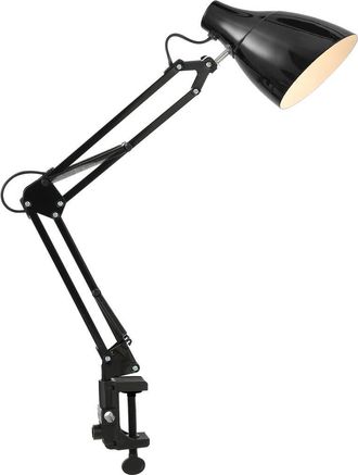 Jonathan Y Designs Odile Classic Industrial Adjustable Articulated Clamp-On LED Task Lamp in Black at Nordstrom