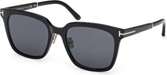 Tom Ford Smoke Square Sunglasses FT1245-K 01A 56