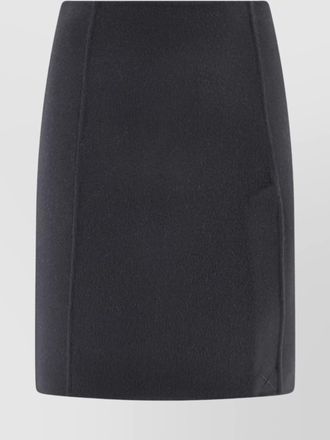 Parosh wool pleated pencil skirt