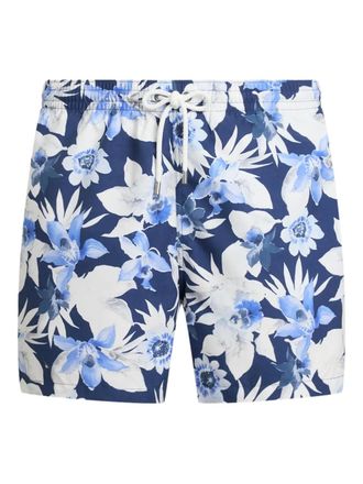 Ralph Lauren Purple Label floral-print swim shorts - men - Nylon/Polyester - S - Blue