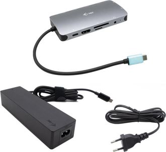 No Brand I-tec Metal Usb-c Nano Dock Hdmi/vga With Lan + Charger 100w
