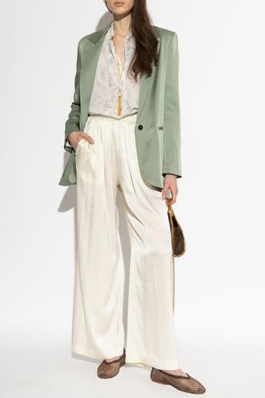 Forte_Forte Forte_forte Loose-fit Top With Print, Womens, Cream