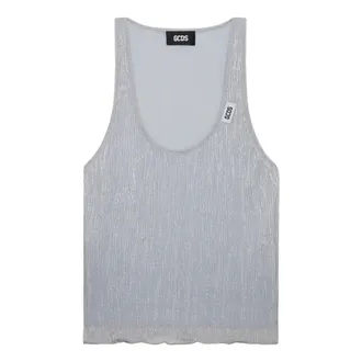 GCDS Gcds, Donna, Top, Grigio, 2Xs, new