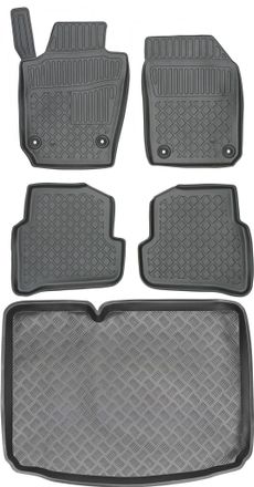 OEM Juego De Alfombrillas Para Coche Y Maletero Para Skoda Fabia Iii Hatchback A Partir De 2014
