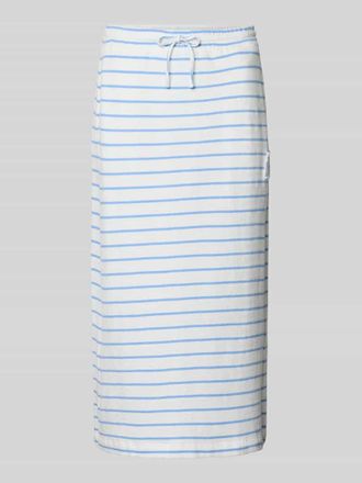 Smith & Soul Midirock mit elastischem Bund und Label-Patch in Bleu, Gr&ouml;&szlig;e XXL