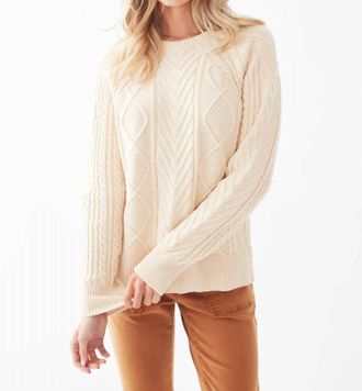FDJ A-Line Cable Sweater In Cream