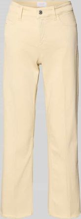 Cambio Cambio Jeans mit Fransen Modell FRANCESCA in Hellgelb, Gr&ouml;&szlig;e 32