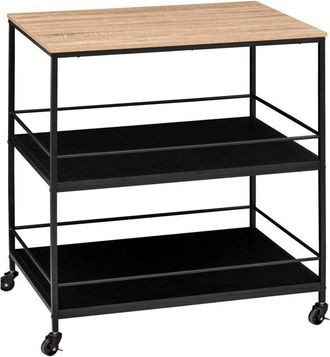 5five Simply Smart Credenza grande a 2 livelli aliaj nera - 5five