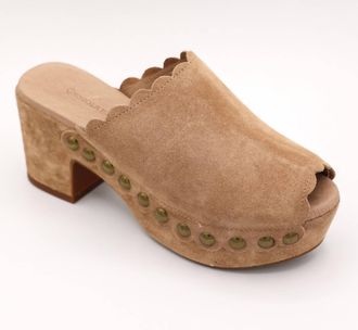 Chocolat Blu Womens Genessis Platform Clog In Taupe