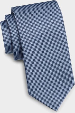 Isaia Men & apos;s Micro-Check Silk Tie