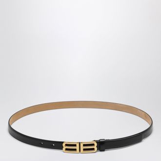 Balenciaga Bolero BB calfskin leather belt in black