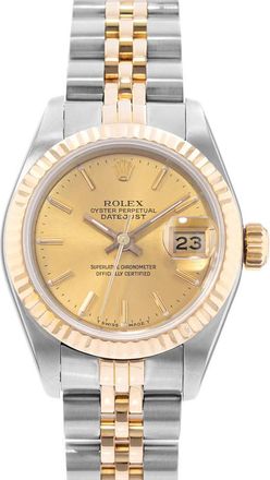 Rolex Pre-owned Rolex Datejust 26 Automatic Chronometer Champagne Dial Ladies Watch 69173 CSJ
