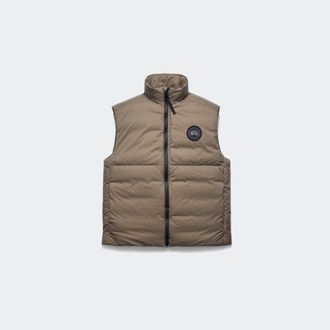 Canada Goose Lodge Vest Black Disc (Men, Taupe Grey, L)