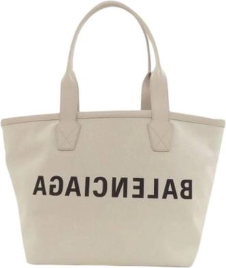 Balenciaga Pre-owned Tote Bags, female, White, Size: ONE SIZE Pre-owned Vintage Tote Bag