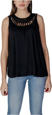 b.young Mujer, Camisetas, Negro, Talla: M