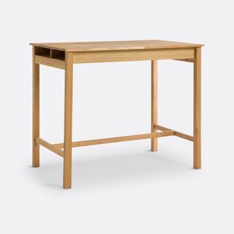 La Redoute Interieurs Hoge bartafel in eik voor 4 personen, Adelita