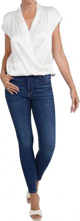 Love Token Joan Wrap Blouse In White