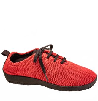 Arcopedico Womens Lace Up Sneaker In Red