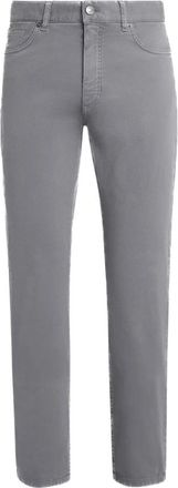 Ermenegildo Zegna City Jeans - Heren - Slim Fit Broeken - Grijs - W34 - Katoen - Broeken