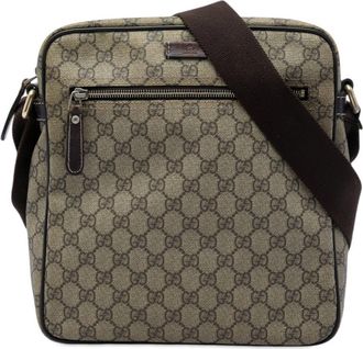 Gucci Pre-owned Gucci GG Supreme Crossbody Unisex QB0NXFDRJGTVEJ31