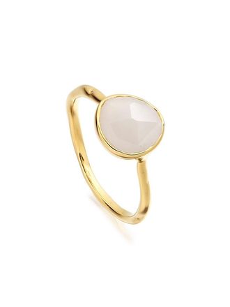 Monica Vinader Ring met maansteen - Goud