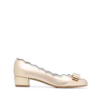Ferragamo Ladies Gold Tone Heels, US Size 4.5