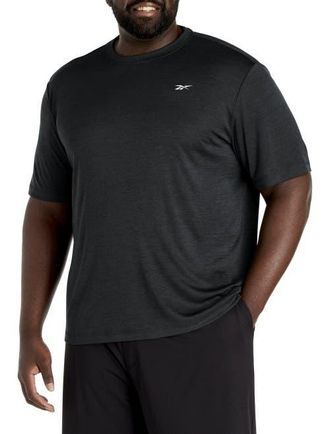 Reebok Big & Tall ID Train Melange Performance Tee in Black at Nordstrom, Size 3X Big
