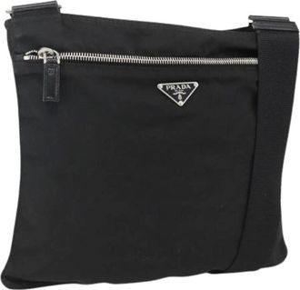 Prada Pre-owned Cross Body Bags, female, Black, Size: ONE SIZE Pre-owned Vintage Shoulder Bag