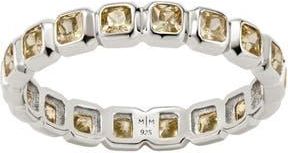 Made by Mary Cubic Zirconia Eternity Birthstone Ring in Silver/August at Nordstrom, Size 10