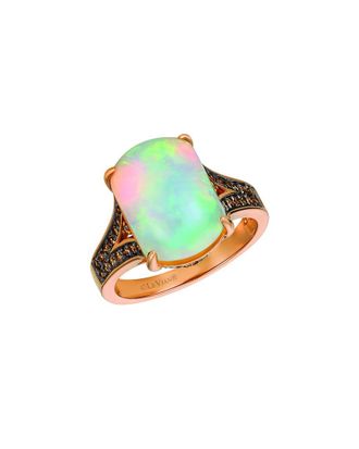 Le Vian Neopolitan Opal 14K Rose Gold 3.69 Ct. Tw. Diamond & Opal Cocktail Ring